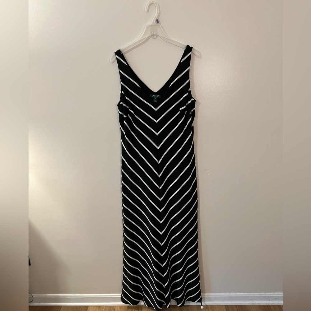 Lauren Ralph Lauren V-neck Sleeveless Women’s Maxi Dress